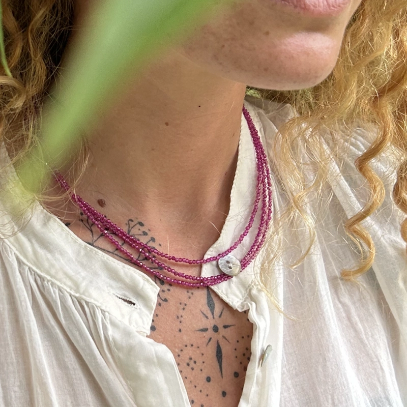 collana Elisa - Rubellite 